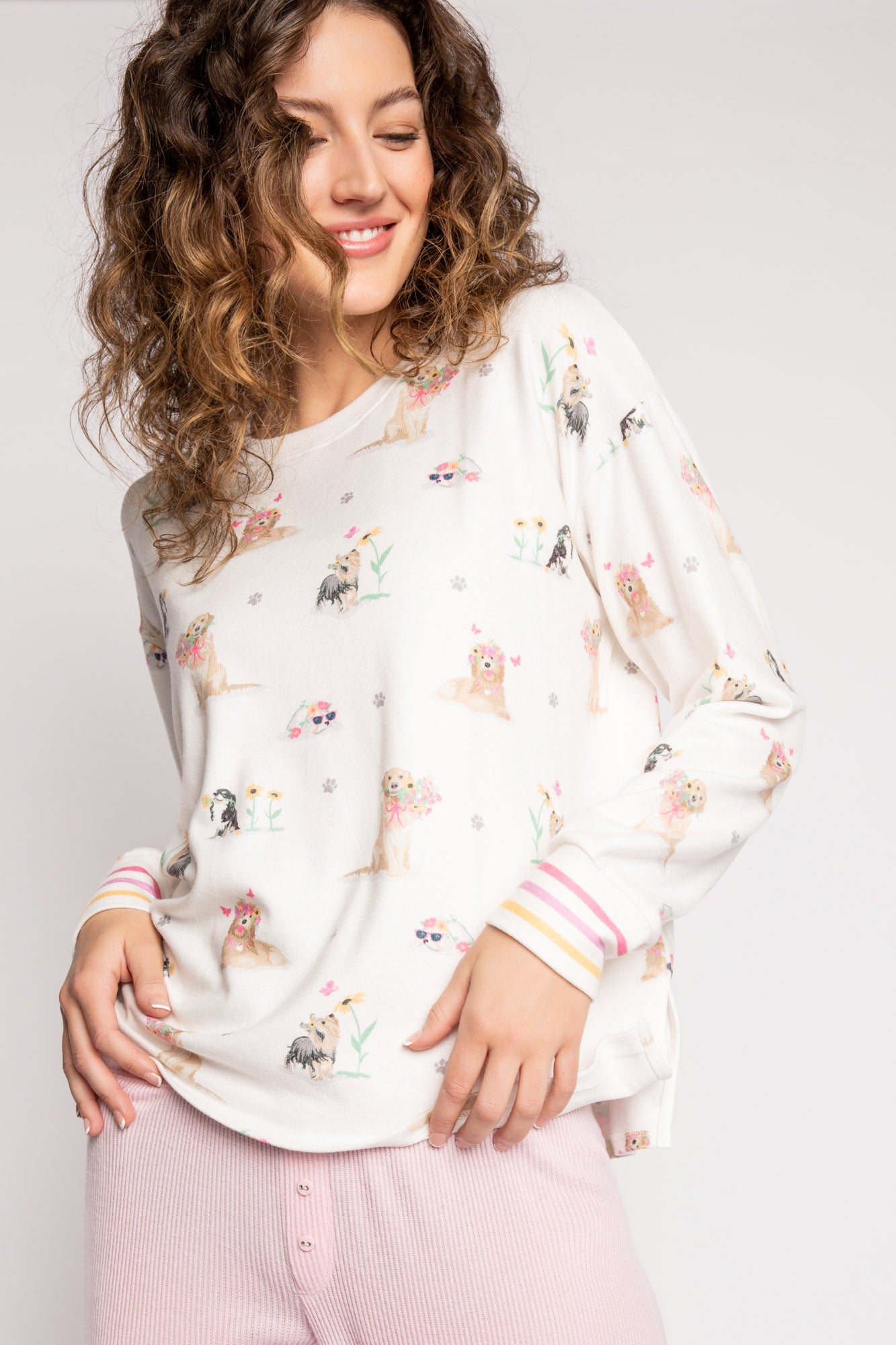 PJ Salvage Floral Dog Set - Matching Top and Pants