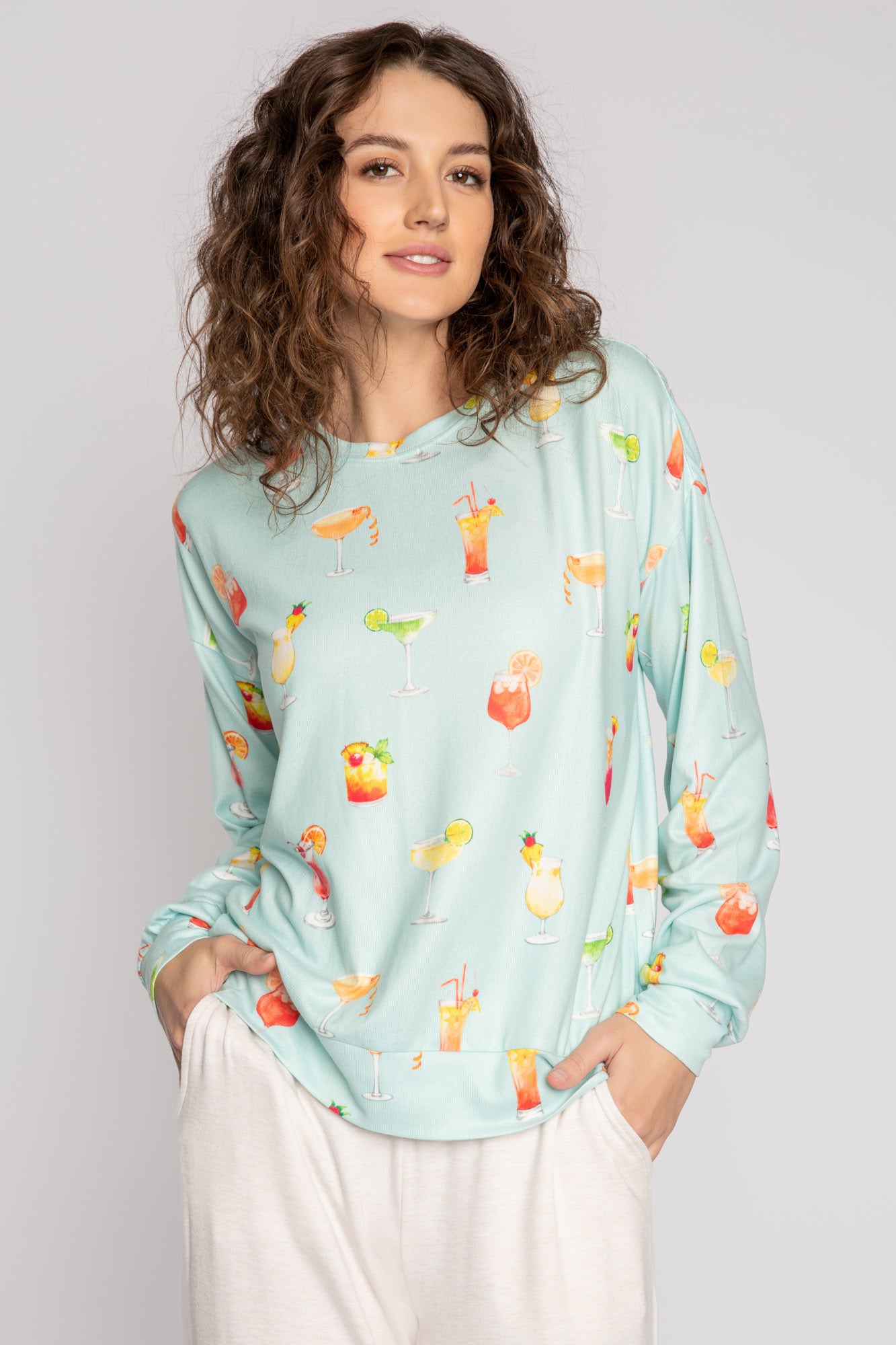 PJ Salvage Drink Long Sleeve Top
