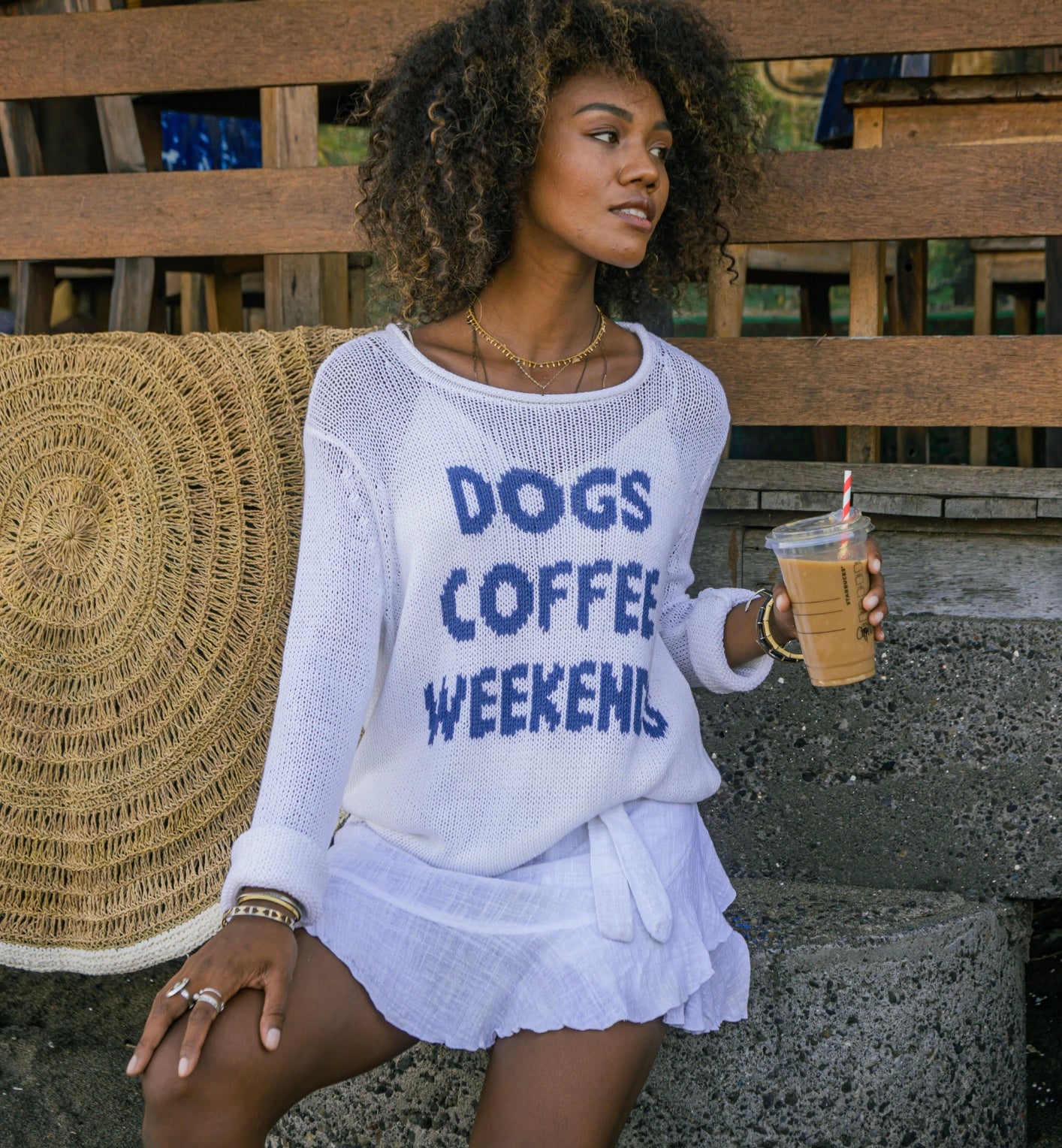 Wooden Ships Dogs Coffee Weekends
