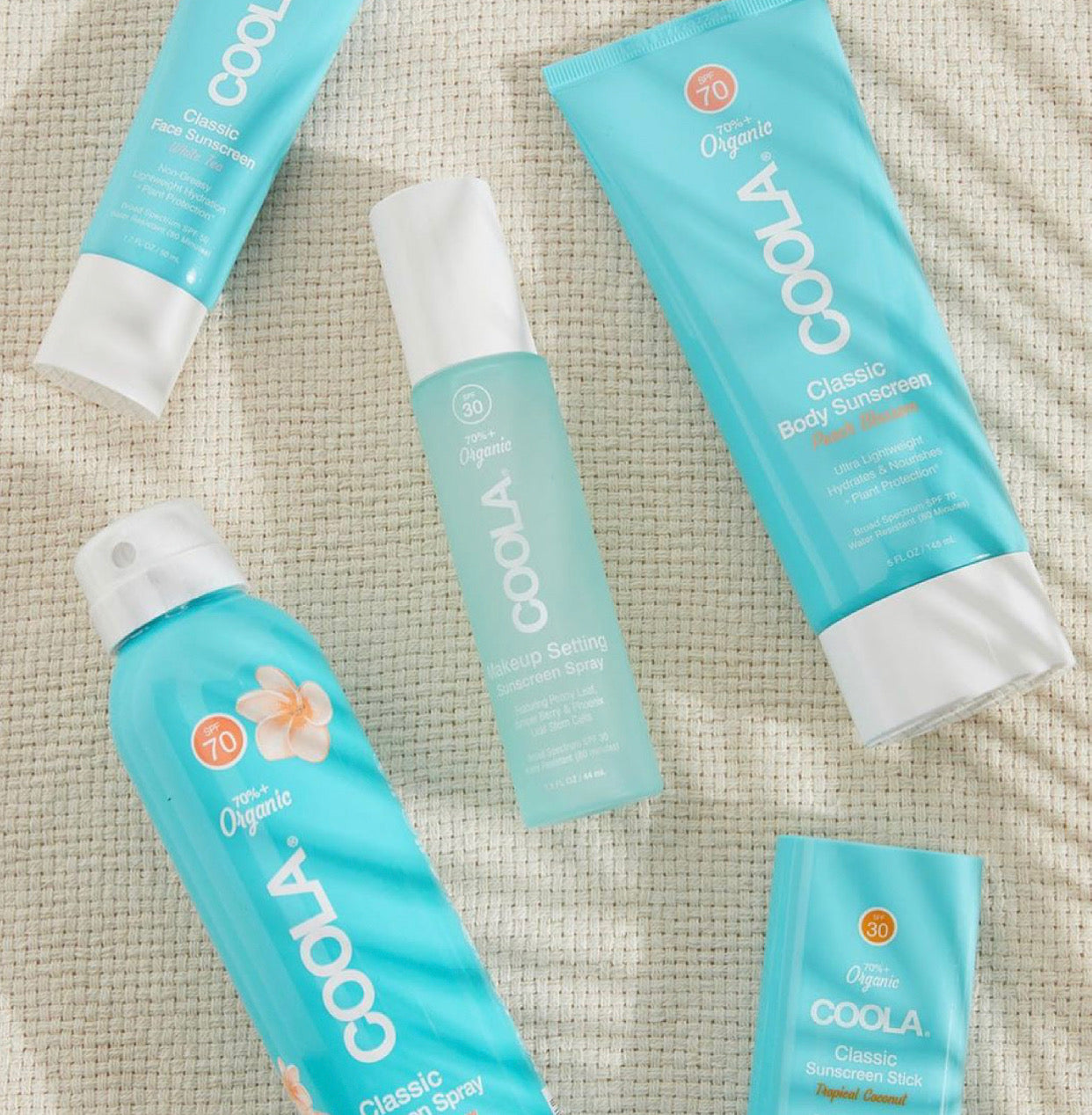 COOLA Classic Body Organic Sunscreen Spray Broad Spectrum SPF 70 - Peach Blossom (6.0 fl oz / 177 ml)